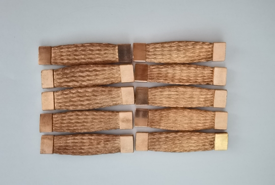 OIN de cuivre faite sur commande de la CE de barre omnibus de cuivre flexible tressée de connecteur CCC