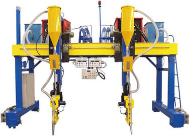 La chaîne de production automatique de poutre en double T type de portique A VU la machine de soudure pour la structure métallique