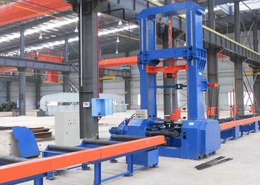 Chaîne de production hydraulique de poutre en double T taille de Web du centrage automatique 2500mm 9,5 kilowatts d'entrée