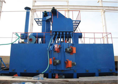 Chaîne de production de poutre en double T de tir en métal nettoyage de soufflage pour le profil en acier 800X1600mm