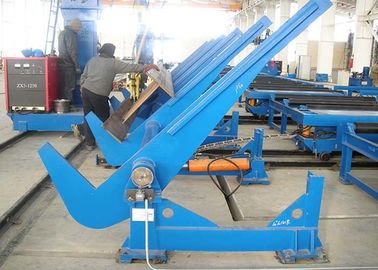Chaîne de production de poutre en double T de 60 degrés retournant la vitesse réglable de soudure de machine