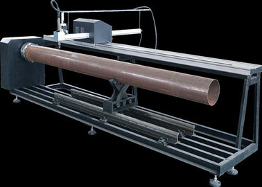 Découpeuse de intersection de tuyau de flamme de plasma de commande numérique par ordinateur de 3 axes avec le programme technique à extrémité élevé